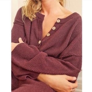 NEW FP Beach Hailee Sweater in Mulberry